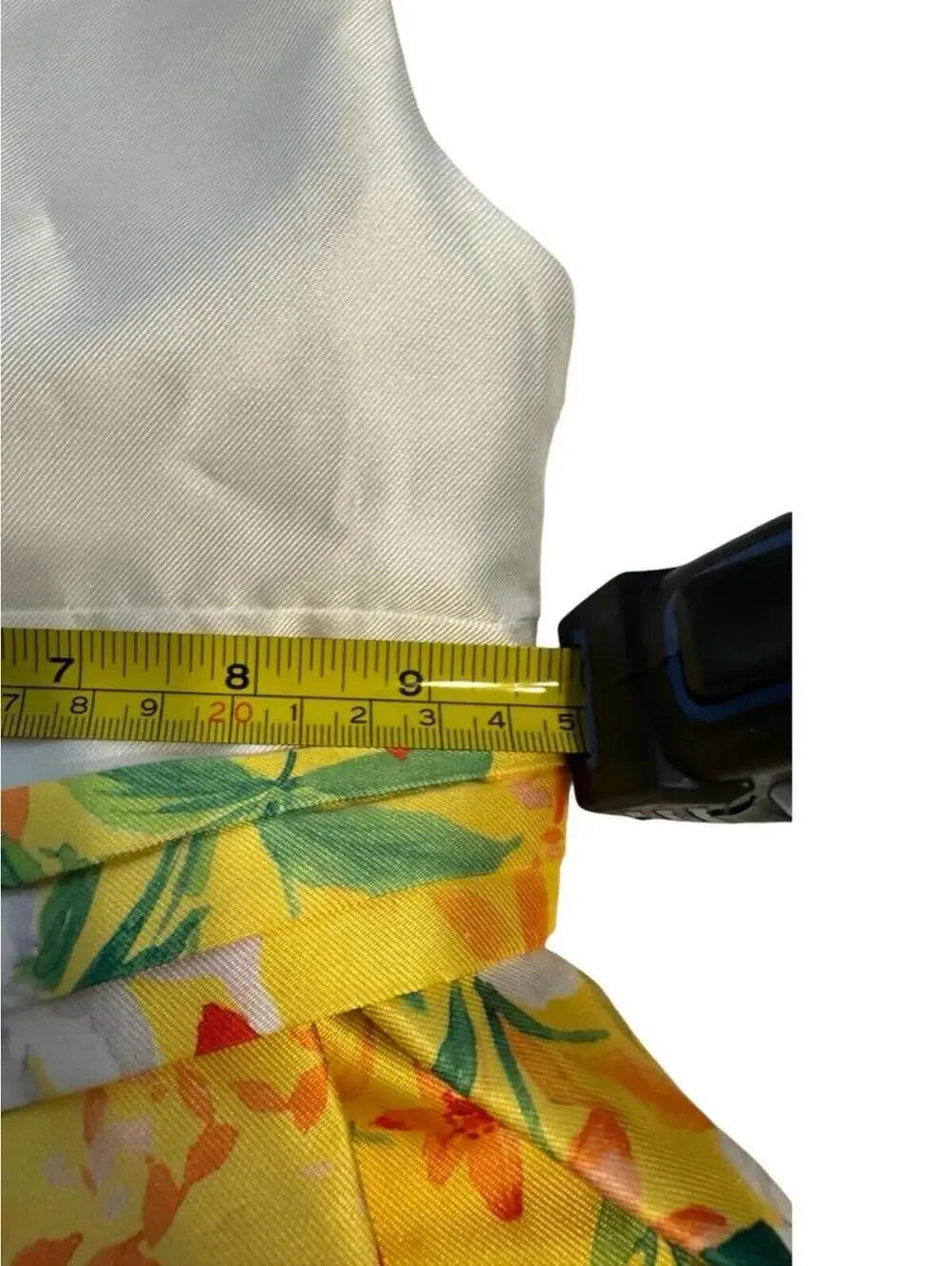 Abel & Lula Formal Yellow Floral Dress Size 4 Toddler with Flower Belt NWT